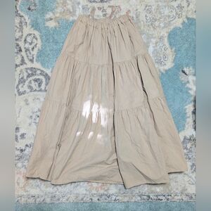 Vintage Cotton Tiered Skirt